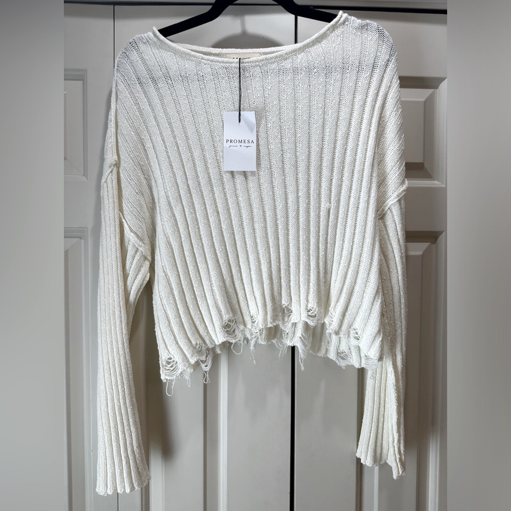 Promesa White Sweater